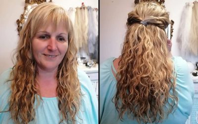 Peloco: Für diese zauberhafte Haarverlängerung wurde russisches Echthaar (hochwertigste Haarqualität) in verschiedenen Blond Nuancen mit der brasilianischen Knüpftechnik eingearbeitet. Diese Technik ist zwar sehr zeitaufwendig, aber eine der haarschonendsten Techniken, welche sehr lange hält. Auch geeignet bei feinem Haar.