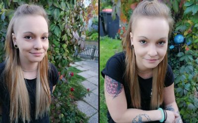 Peloco: Nina's Dreads wurden vor kurzem ausfrisiert, die ehemals schwarz gefärbten Längen ('Überbleibsel') im eigenen Haar aufgehellt und mit russischen Echthaar verlängert! Was für ein Wahnsinnsunterschied 😍