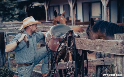 Fredy's Peloco Dreaded Jenny & Ranger Dan: Voll Leidenschaft zeigte Ranger Dan seine Nähe und Liebe zu seinen Pferden auf seiner wunderschönen Range. Die Tiere fühlen sich im selbst gebauten Gehege tierisch wohl, was den Stolz in Dan's Augen widerspiegelt. (Copyright by: Manfred Voit)